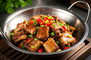 万能蒸烤箱-干烤排骨