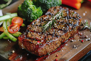 万能蒸烤箱-烤牛排